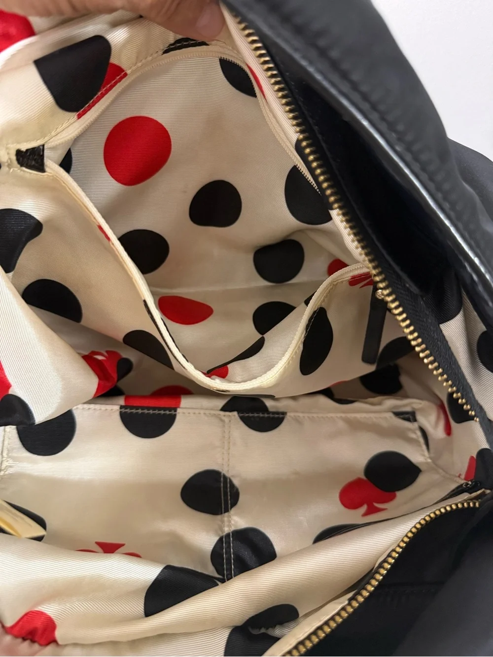 kate spade Black Bow-Accent Shoulder Tote! Very Good Condition!!